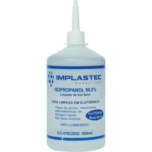 Álcool Isopropílico 500ml com Bico Aplicador - Implastec