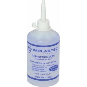 Álcool Isopropílico 250ml com Bico Aplicador - Implastec 