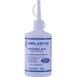 Álcool Isopropílico 110ml com Bico Aplicador - Implastec 