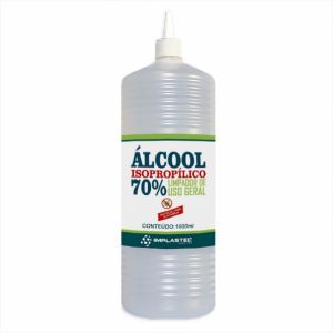 Álcool Isopropílico 70% 1L Com Bico Aplicador - Implastec