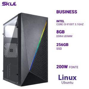 Computador B300 Core I3-9100T 8Gb Ddr4 Ssd 256Gb - Skul