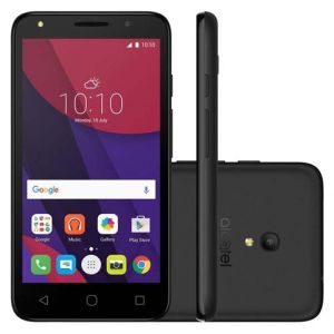 Smartphone Alcatel Pixi 4 5010E LITE, Quad Core, Android 6.0, Tela 5´, 8MP, 8GB, Dual Chip, Desbloqueado - Preto 