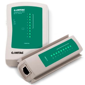 Testador de Cabos RJ-45 e RJ-11 - Comtac