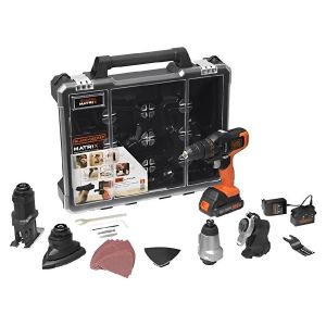 Jogo Ferramenta 6 Cabeçotes Intercambiáveis MTX20K6A-BR 20V - Black+Decker
