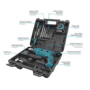 Furadeira PFU01MF Force c/Maleta 650W 220V - Philco