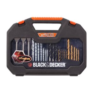 Jogo Para Furadeira Com 100 Peças A7187-XJ -BLACK & DECKER