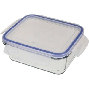 Pote Refratário Retangular Com Tampa 1.5L Glass 7774 - Mor