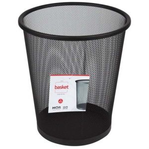 Cesto de Lixo de Aço Basket 16 Litros Preto 8236 - Mor 
