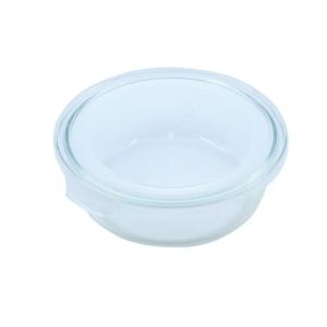 Pote de Vidro Redondo com Tampa 400ml – MOR